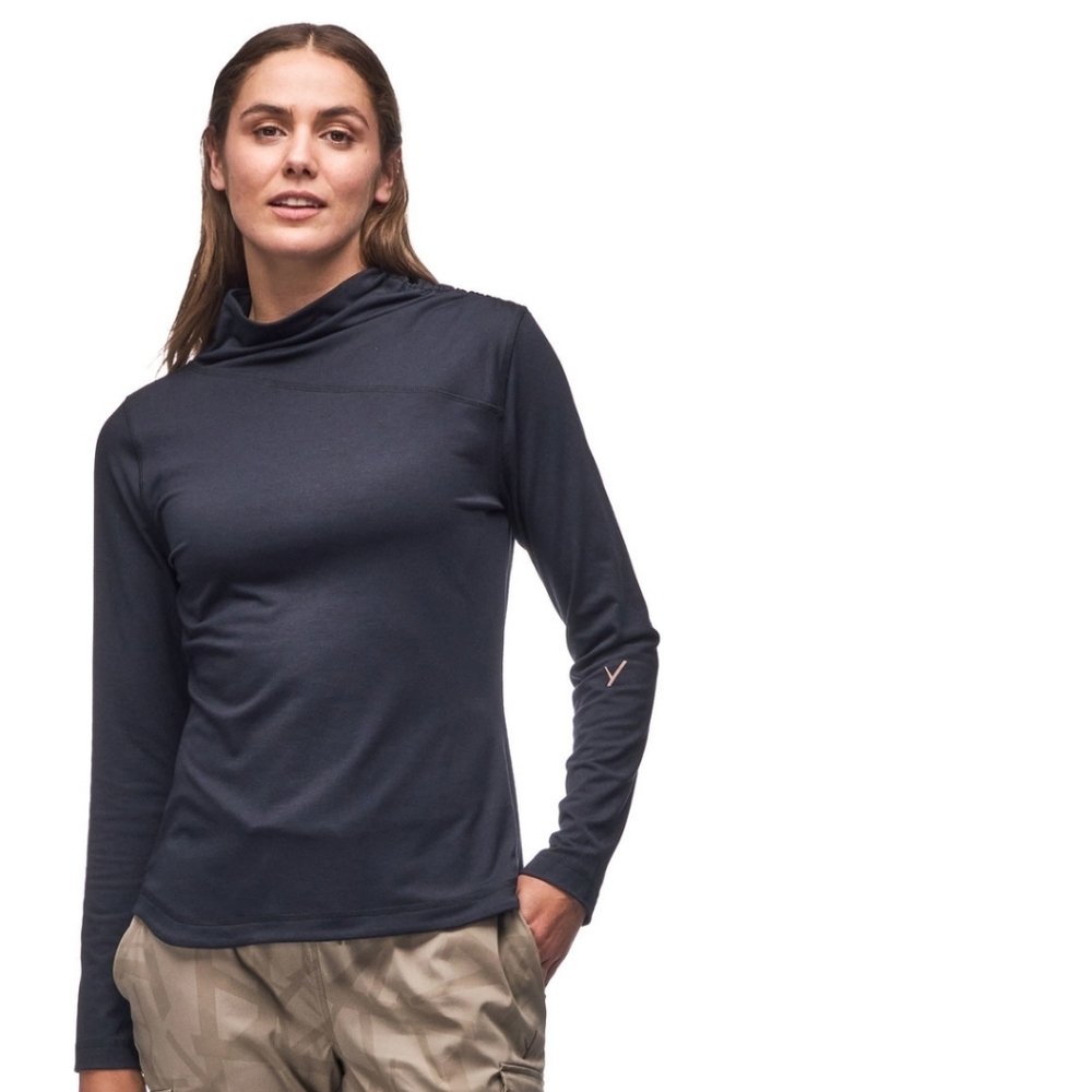 INDYEVA Luz High-necked ruched long-sleeve Jersey - S